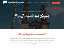 Tablet Screenshot of hotelrealsantafe.com.mx